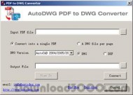 AutoDWG  PDF to DWG Converter screenshot